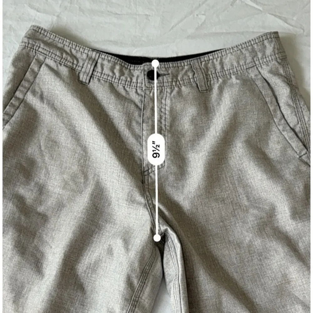 O'Neill Mens‎ Gray Lightweight Summer Essentials Hybrid Chino Shorts Size 32